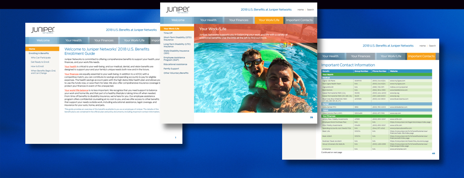Juniper Networks Open Enrollment e-Brochure