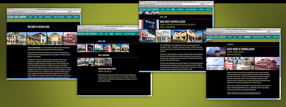 Keenan Land Web Site