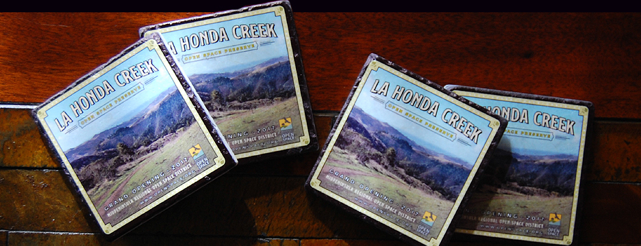 Coasters for La Honda Creek Preserve